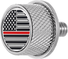 Figurati Designs Seat Mounting Knob - Stainless Steel - Red Line American Flag Fd73-Seat Kn-Ss