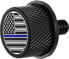 Figurati Designs Seat Mounting Knob - Black - Blue Line American Flag Fd71-Seat Kn-Bk