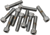 Drag Specialties Bolts - Socket-Head/Replacement - Knurled/Fine Thread - 5/16"-24 X 1" - 10 Pack