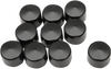 Drag Specialties Bolt Covers - Hex - 7/16" - Black - 10 Pack
