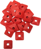 Fast-Trac Backer Plates - Red - Square - 24 Pack 205Sr-24