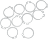 Moose Racing Snap Ring - 10 Pack - Kawasaki/Suzuki 25-6009