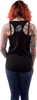 Lethal Threat Women'S Dark Widow Razor Back Tank Top - Black - Xl La20508Xl