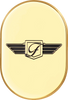Figurati Designs Antenna Cover - Right Rear Fender - Fd Logo - Gold Fd-01-Ac-Gld-Rt