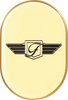 Figurati Designs Antenna Cover - Left Rear Fender - Fd Logo - Gold Fd-01-Ac-Gld-Lt
