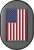 Figurati Designs Antenna Cover - Right Rear Fender - American Flag - Black Fd21-Ac-Blk-Rt