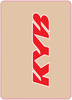 D'Cor Visuals Upper Fork Decal - Kyb - Red 40-80-123