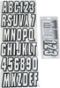 Hardline I.D. Sticker Kit - 320 Series - Clear 320 Clblk