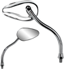 Parts Unlimited Mirror - Teardrop - Chrome