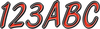 Hardline I.D. Sticker Kit - 300 Series - Red Gradation Rebkg400