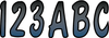 Hardline I.D. Sticker Kit - 200 Series - Metallic Blue Gradation Bmbkg200
