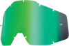 100% Accuri/Strata/Racecraft Lens - Green Mirror 51002-005-02