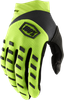 100% Youth Airmatic Gloves - Fluo Yellow/Black - Medium 10001-00005