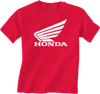 Honda Apparel Youth Honda Wing T-Shirt - Red - Large Np21S-Y3034-L