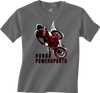 Honda Apparel Youth Honda Rider T-Shirt - Charcoal - Small Np21S-Y3035-S