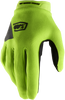 100% Women'S Ridecamp Gloves - Fluo Yellow/Black - Small 10013-00006