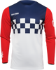 Thor Hallman Differ Cheq Jersey - White/Red/Blue - 3Xl