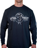 Lethal Threat Flash And Bones Long-Sleeve T-Shirt - Black - 3Xl Ls20889Xxxl