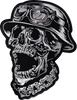 Lethal Threat Ftw Helmet Skull Embroidered Patch - Large Lt30245