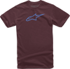 Ageless T-Shirt - Maroon/Blue - Medium 1032-720308370M