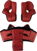 Icon Domain Liner/Cheek Pads - Red - Xl