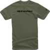 Linear Wordmark T-Shirt - Military/Black - Medium 1212720206910M