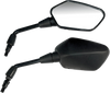 Emgo Mirror - Side View - Polygon - Black - Right 20-35281