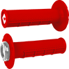 Half Waffle V2.1 Lock-On Grips - Atv/Mx - Bright Red/Silver J33Hwr-S