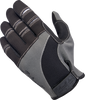 Biltwell Moto Gloves - Gray/Black - Large 1501-1101-004