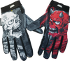 Lethal Threat Good N Evil Skulls Gloves - Black - Medium Gl15021M