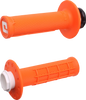 Micro-X Half-Waffle V2 Lock-On Grips - Orange/Black H36Mxo