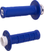 Micro-X Half-Waffle V2 Lock-On Grips - Blue/Black H36Mxu