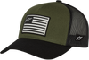 Flag Snapback Hat - Military/Black - One Size 1211810136910Os
