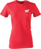 Factory Effex Women'S Honda Icon T-Shirt - Heather Red - Small 24-87310