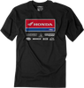 Factory Effex Honda 21 Racewear T-Shirt - Black - Medium 24-87322
