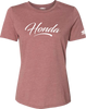 Factory Effex Women'S Honda Script T-Shirt - Heather Mauve - Medium 27-87342