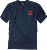Factory Effex Suzuki Shutter T-Shirt - Navy - Medium 20-87402