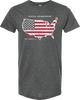 Honda Apparel America Outline T-Shirt - Heather Charcoal - Small Np23S-M2293-S