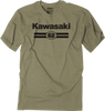Factory Effex Kawasaki Sixty Two T-Shirt - Heather Olive - Large 27-87124