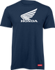 Honda Apparel Honda Wing T-Shirt - Navy/White - Small Lem25S-M54-S