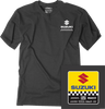 Factory Effex Suzuki Starting Line T-Shirt - Heather Charcoal - Medium 27-87402