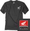 Factory Effex Honda Starting Line T-Shirt - Heather Charcoal - Medium 27-87302