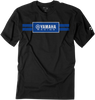 Factory Effex Yamaha Racing Stripe T-Shirt - Black - Medium 19-87202