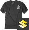 Factory Effex Suzuki Bling T-Shirt - Heather Charcoal - Medium 27-87412