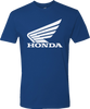 Honda Apparel Honda Wing T-Shirt - Blue - Small Np21S-M3019-S