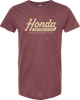 Honda Apparel Honda Established T-Shirt - Heather Burgundy - Xl Np23S-M2294-Xl