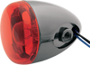 Chris Products Turn Signal - Black Nickel/Red 8887R-Bn