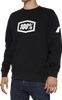 100% Icon Long-Sleeve Fleece Sweatshirt - Black - Xl 20026-00003
