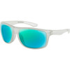 Bobster Luna Sunglasses - Gloss Crystal Pearl/Light Blue Green Mirror Blun103