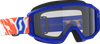 Scott Youth Primal Goggles - Blue - Clear 4030260003043